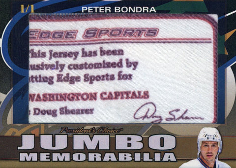 Peter Bondra Jumbo Memorabilia 1/1