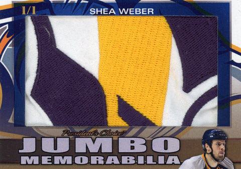 Shea Weber Jumbo Memorabilia 1/1