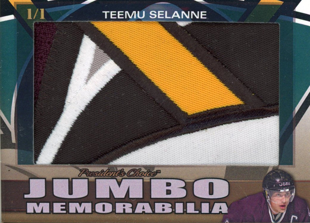 Teemu Selanne #2 Jumbo Memorabilia 1/1