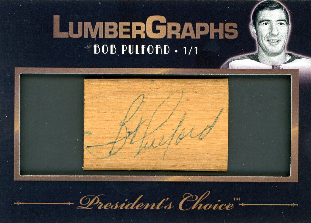 Bob Pulford LumberGraphs 1/1