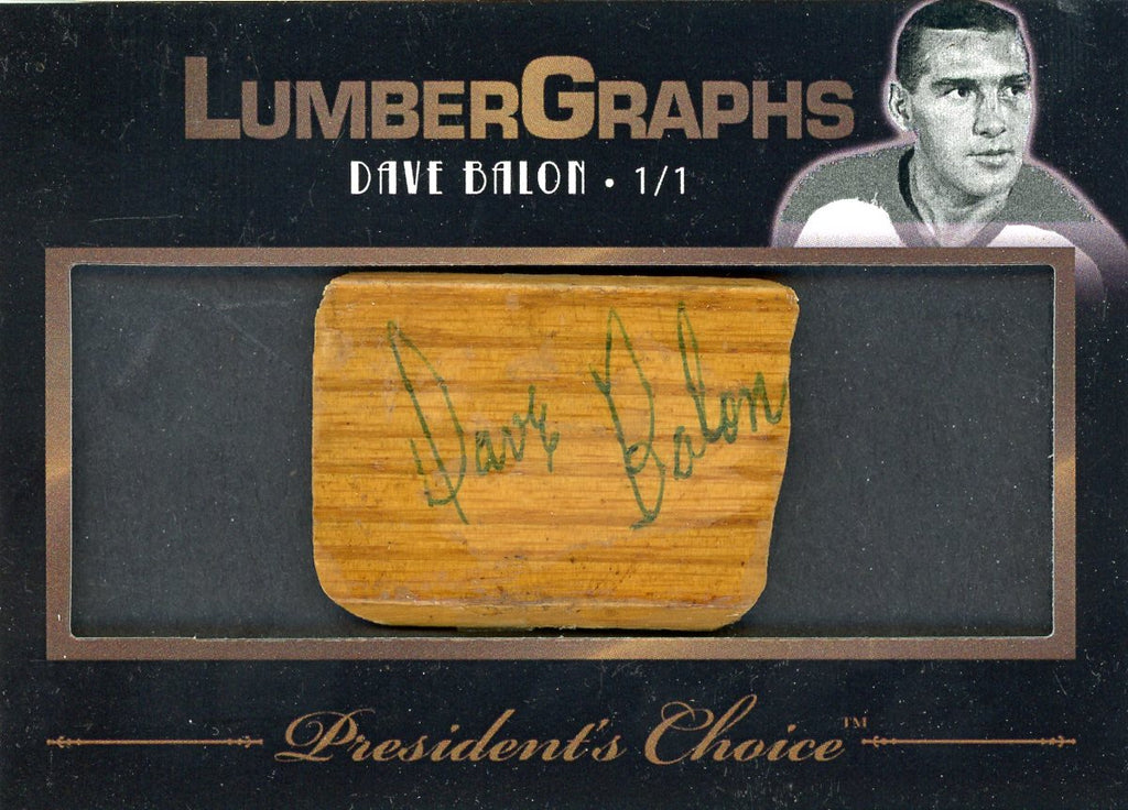 Dave Balon LumberGraphs 1/1