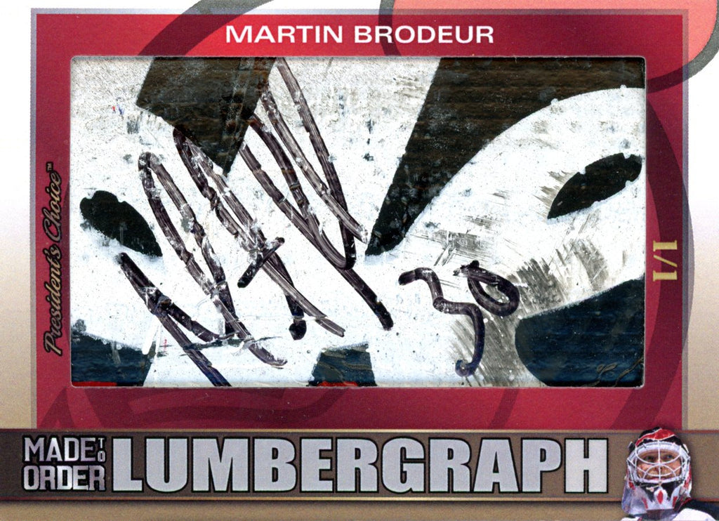 Martin Brodeur MTO LumberGraphs #2 1/1