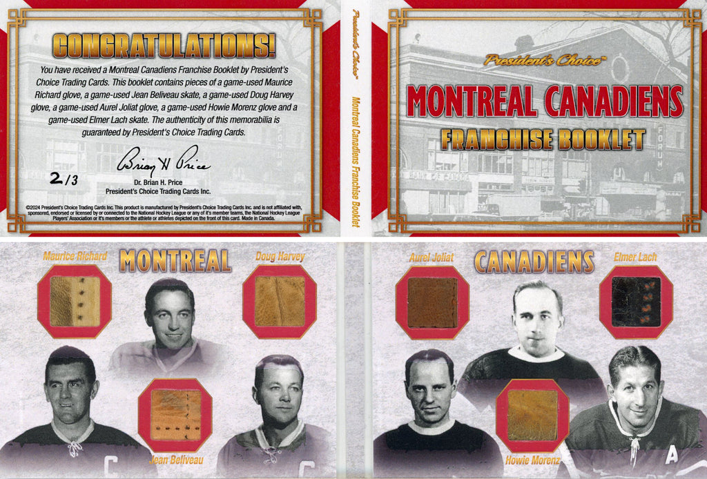 Six Piece Booklet Montreal Canadiens 2/3