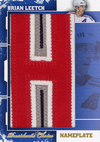 Brian Leetch Nameplate "H" 1/1