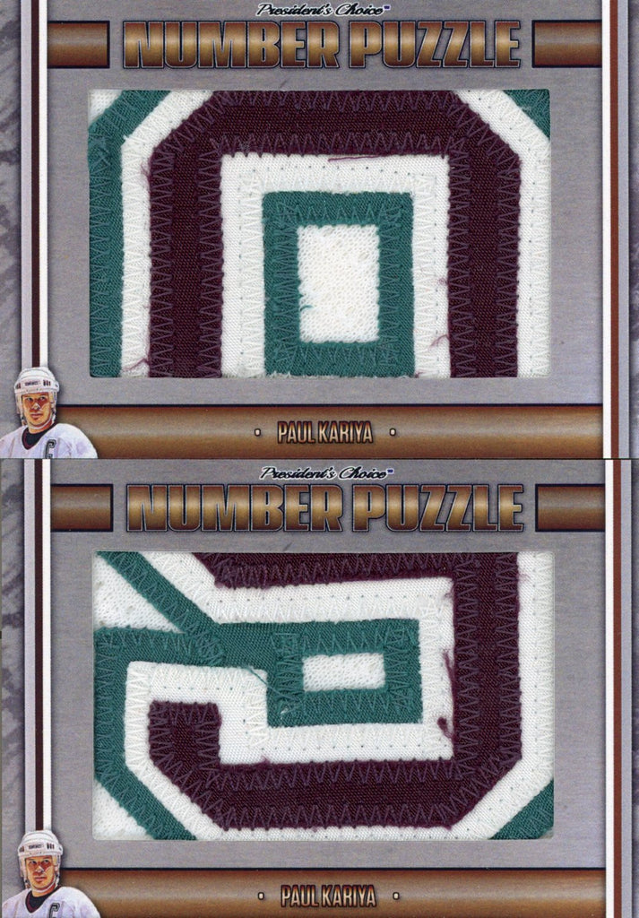 Paul Kariya Puzzle Cards (Number)