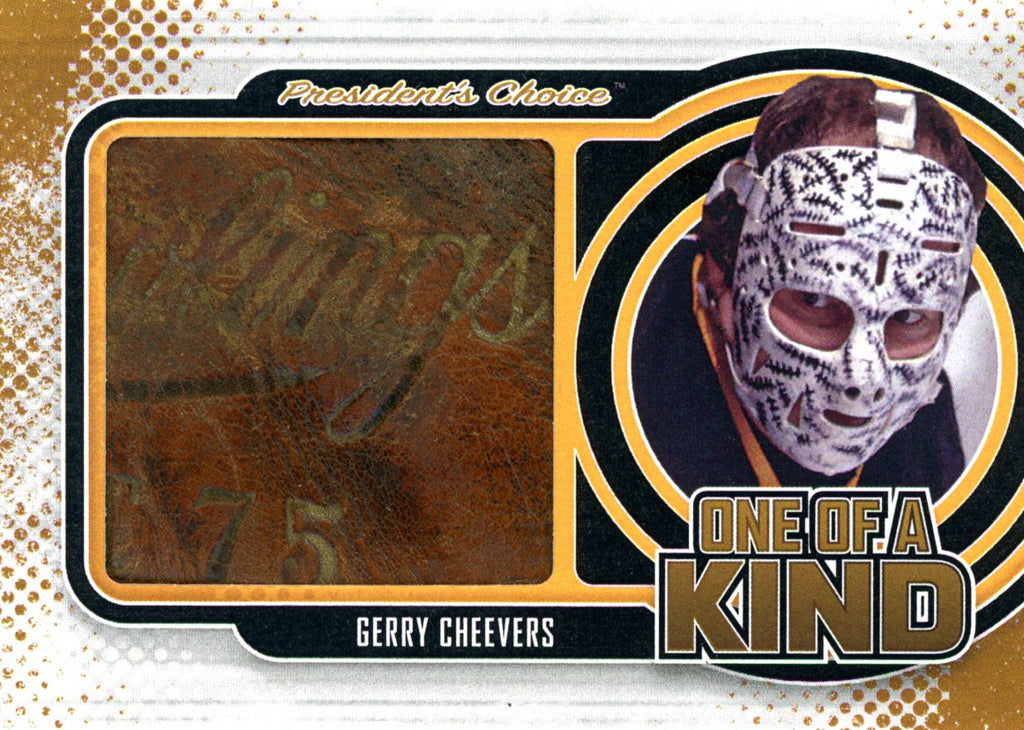 Gerry Cheevers One of a Kind 1/1
