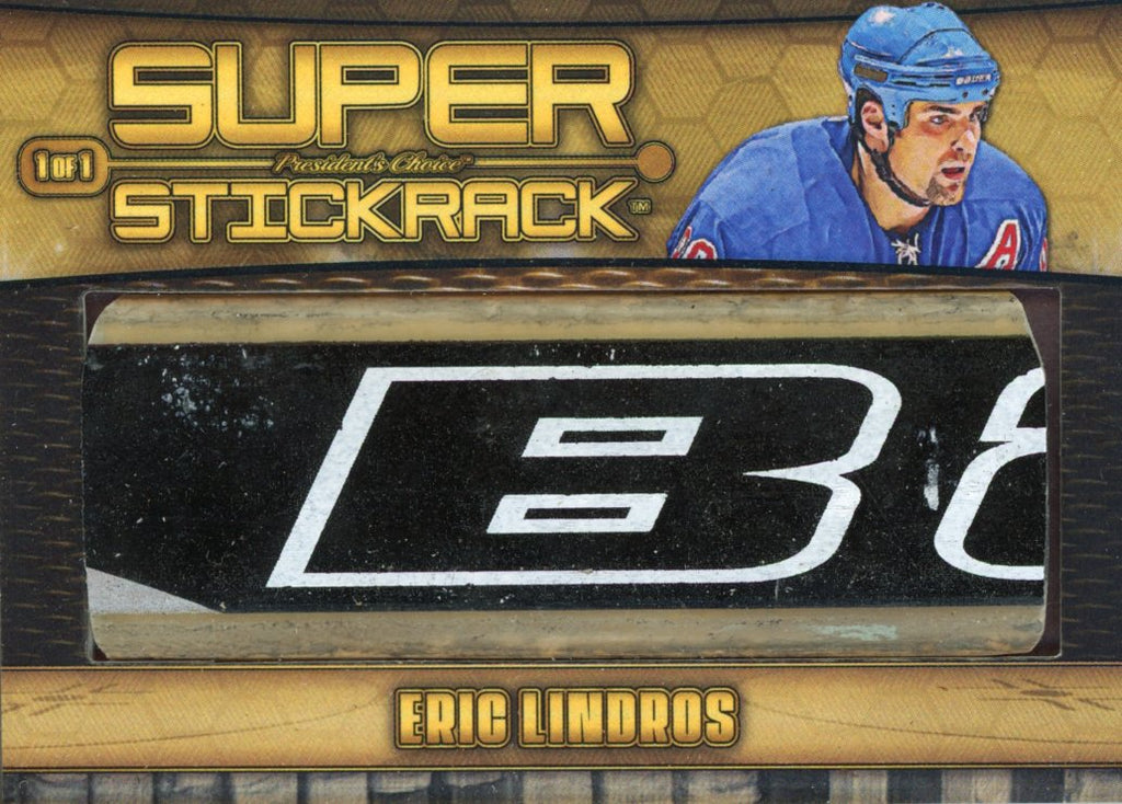 Eric Lindros (Rangers #1) Super StickRack 1/1