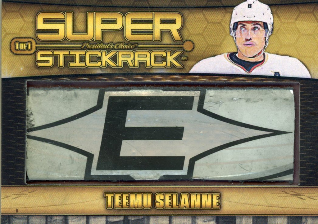 Teemu Selanne #1 Super StickRack 1/1