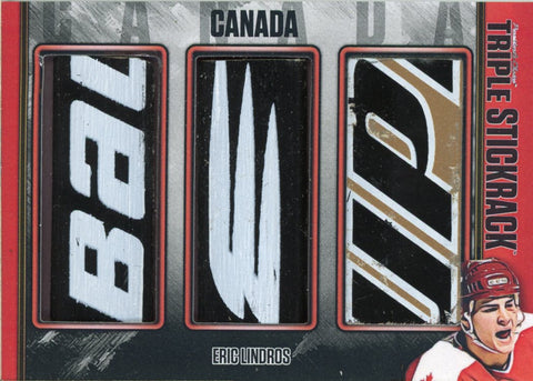 Eric Lindros (Canada #1) Triple StickRack 1/1
