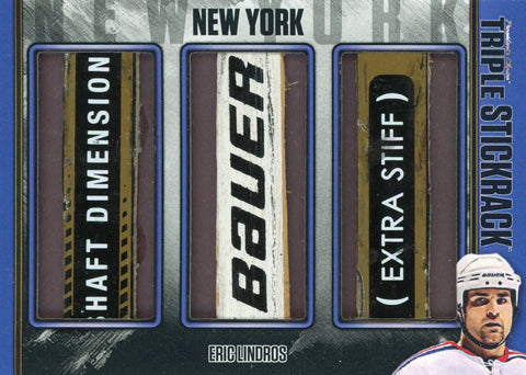 Eric Lindros (Rangers) Triple StickRack 1/1