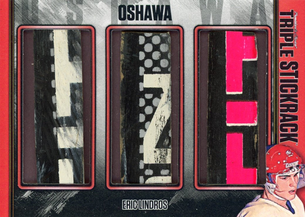 Eric Lindros (Oshawa) Triple StickRack 1/1