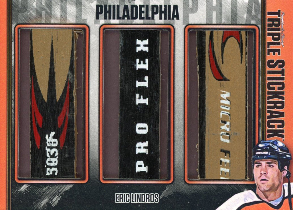 Eric Lindros (Flyers) Triple StickRack 1/1