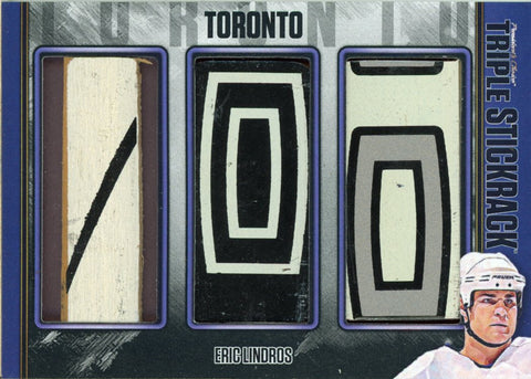 Eric Lindros (Maple Leafs) Triple StickRack 1/1