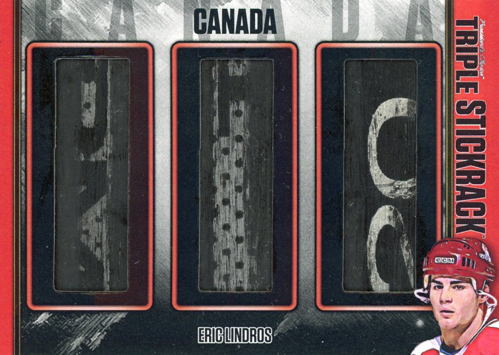 Eric Lindros (Canada #2) Triple StickRack 1/1