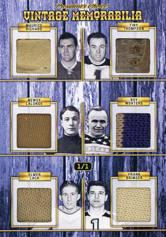 Richard, Thompson, Lalonde, Worters, Lach, Brimsek Vintage Memorabilia 1/1