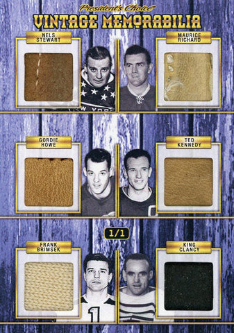 Stewart, Richard, Howe, Kennedy, Brimsek, Clancy Vintage Memorabilia 1/1
