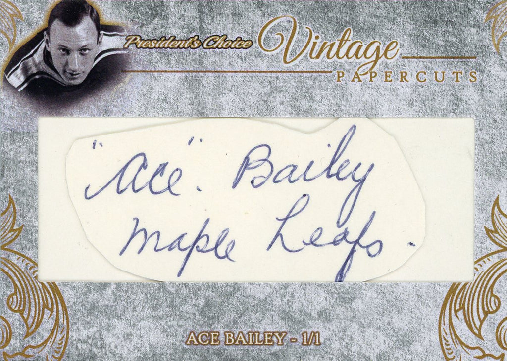 Ace Bailey Vintage PaperCuts 1/1