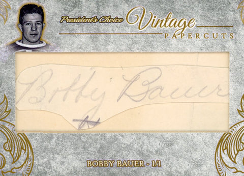 Bobby Bauer Vintage PaperCuts 1/1