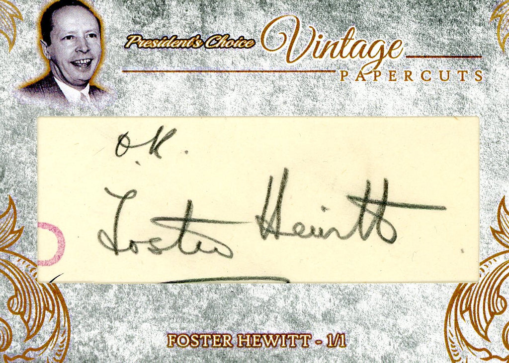 Foster Hewitt Vintage PaperCuts #1 1/1