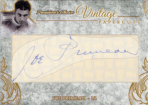 Joe Primeau Vintage PaperCuts 1/1 (2nd Version)