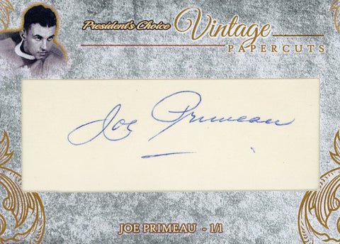 Joe Primeau #2 Vintage PaperCuts 1/1