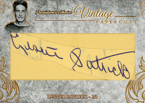 Lester Patrick Vintage PaperCuts 1/1