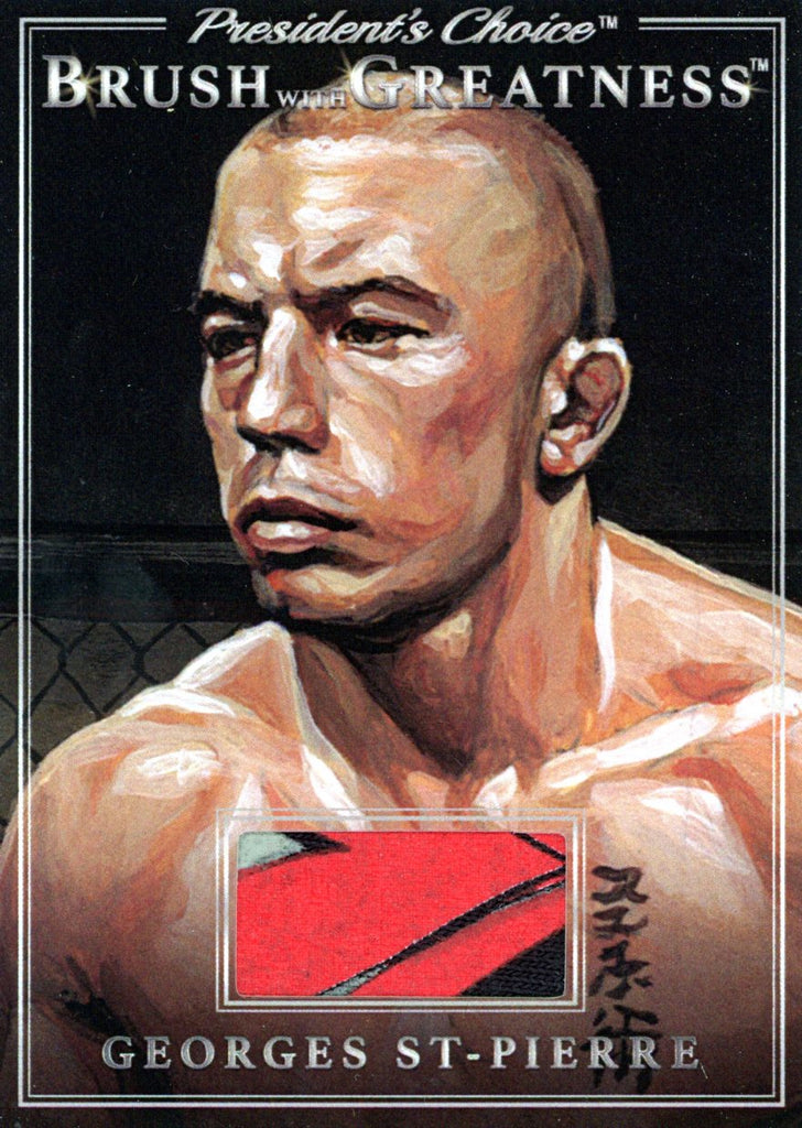 BWG-16 Georges St-Pierre Brush With Greatness 1/1 Silver