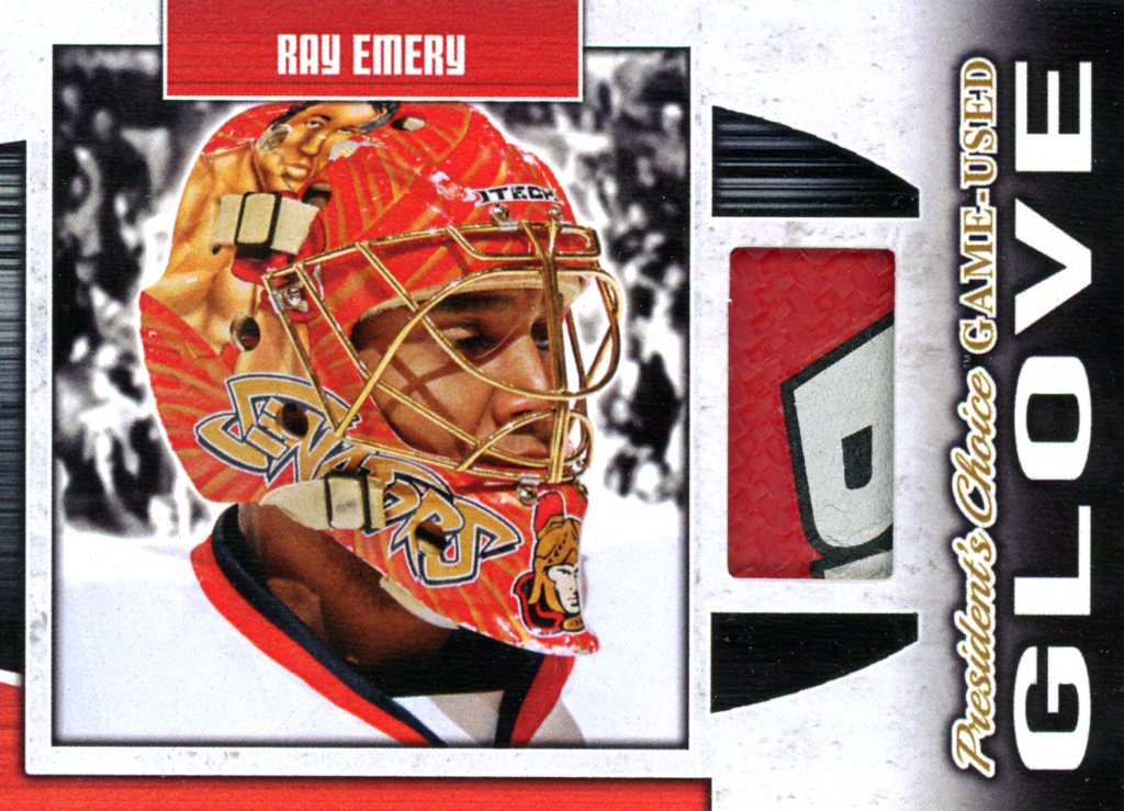 Ray Emery Game-Used Glove #'d 4/5