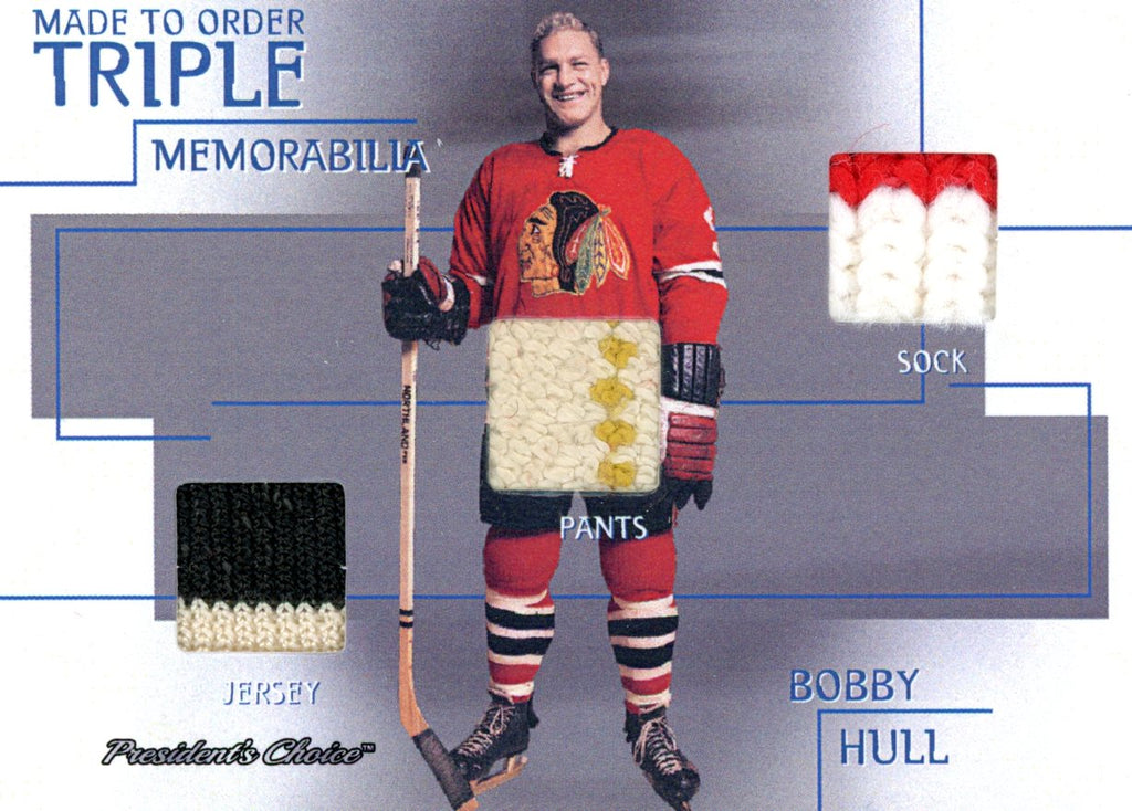 Bobby Hull 1/1 Made To Order Triple Memorabilia