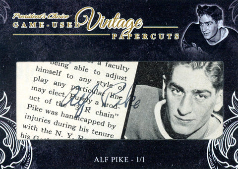 Alf Pike Vintage PaperCuts #'d 1/1