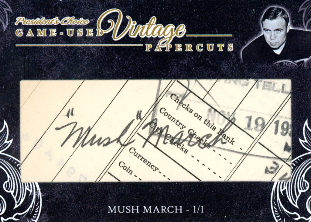 Mush March Vintage PaperCuts #'d 1/1